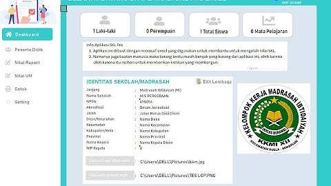 APLIKASI SKL EXCEL PRO 2022 SEMUA JENJANG versi sederhana