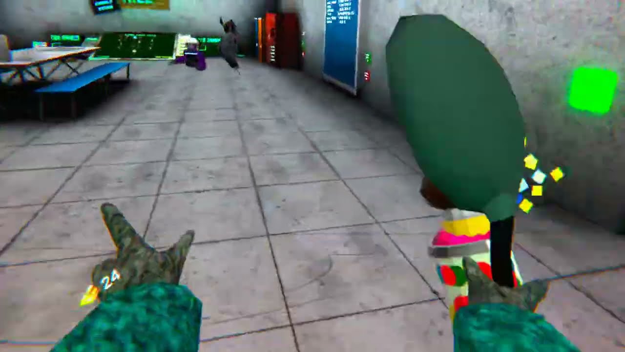 Running from all the monsters in scary baboon