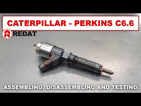 Caterpillar Perkins C6.6 Common Rail injectors - Assembling, disassembling and testing
