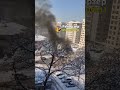 Взрыв у посольства Турции в Бишкеке. Горит автомашина