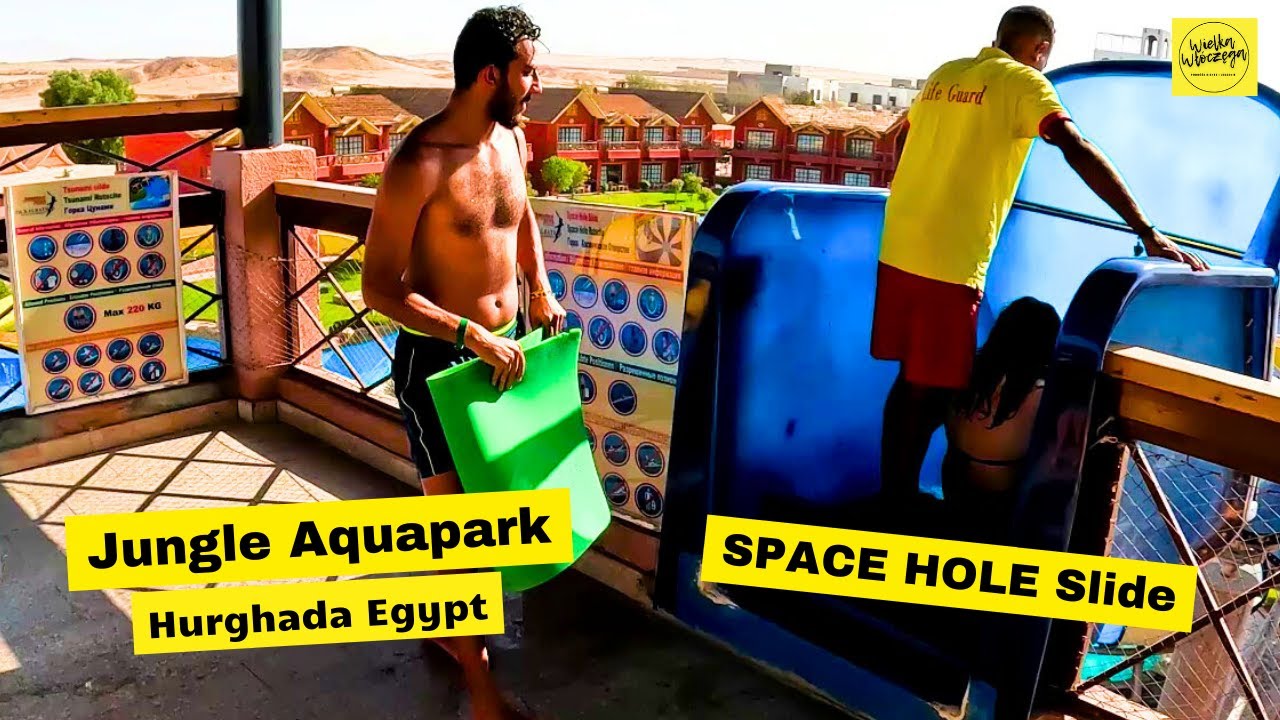 Space Hole Slide in Jungle Aquapark Resort in Hurghada Egypt