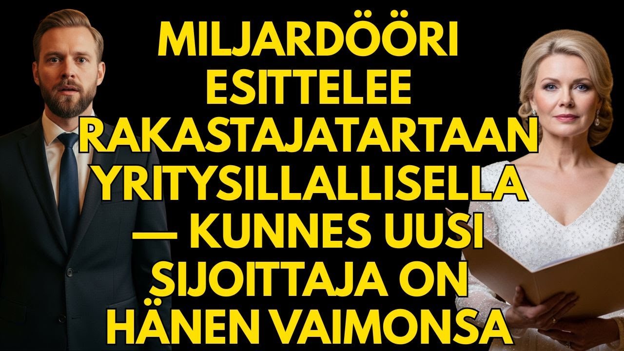 MILJARDÖÖRI ESITTELEE RAKASTAJATARTAAN YRITYSILLALLISELLA — KUNNES UUSI SIJOITTAJA ON HÄNEN VAIMONSA