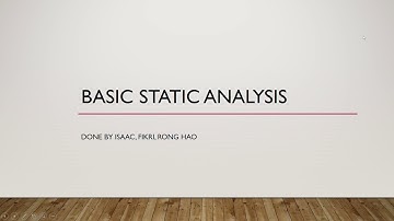 Introduction to Basic Static Analysis