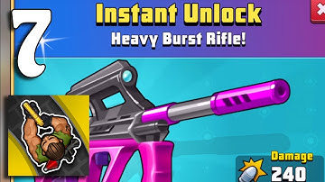 Hunter Assasin 2 - Gameplay Walkthrough Part 7 - Heavy Burst Rifle (Android, iOS)