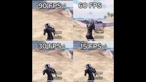 90 fps vs 60 fps vs 30 fps vs 15 fps bgmi gameplay 😱.