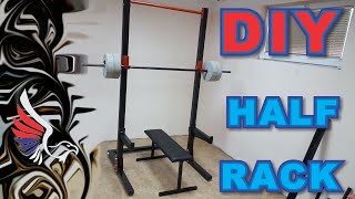 DIY homemade Half rack with all dimensions