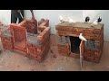 Stylish double portion pigeon house making with bricks