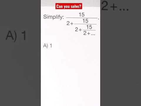 Can you solve