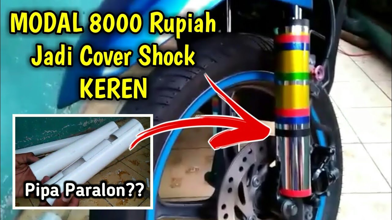 Cara Membuat Variasi Cover Shock Depan Menggunakan Pipa Paralon Youtube