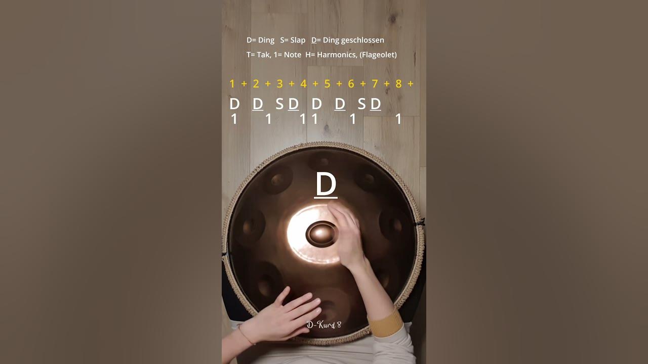 Handpan Tutorial, YATAO GROOVE SLOW, Learning with Kristina Savkova