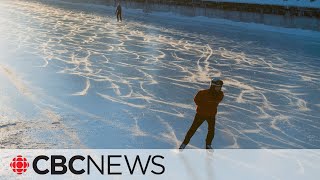 How do you freeze the world's largest skating rink?
