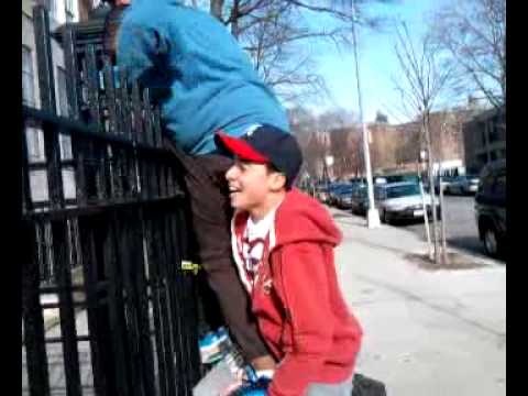 Erich can't jump school gate