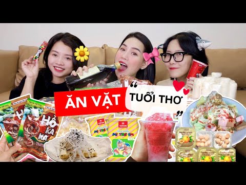 Video [Review] các món ăn vặt thần thánh thời ấu thơ???? TIỆM... - youtube