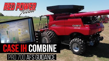 Case IH Combine Auto Guidance with Pro 700 Monitor | Red Power Team Combine Tips
