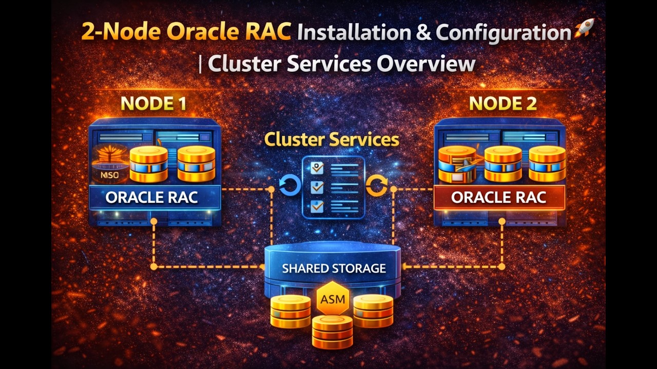 Oracle Rac Nodes 2-Node Oracle RAC Installation & Configuration 🚀 | Cluster Services ...