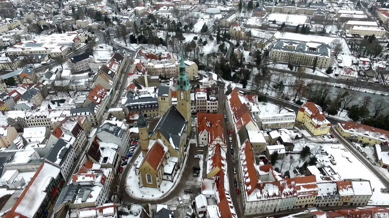 Flüge über Freiberg im Winter