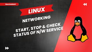 Linux Start, Stop &amp; Check Status of Network Service