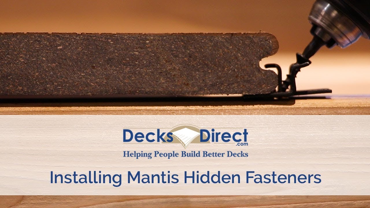 How to Install Mantis Hidden Fasteners YouTube