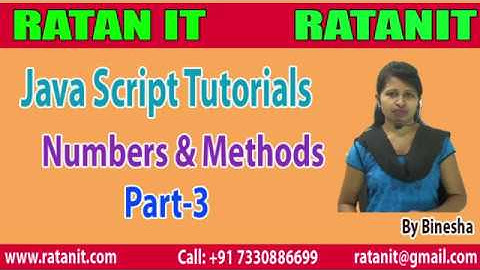 JavaScript Tutorial | Numbers and Methods| Part-3 | By Binesha