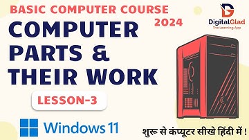 Lesson-3 - Computer Parts and Their Work - Free Computer Course with Certificate
