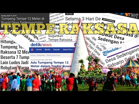 VIRAL.! TUMPENG TEMPE RAKSASA ( Manjat Belum Sampe Pucuk Sudah MER1NDING ) | eVlog