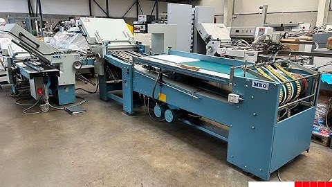 MBO B26 paper folder with continuous feeder   Gab Supplies Ltd   1997