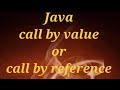 Java call by value or call by reference @javasip-official