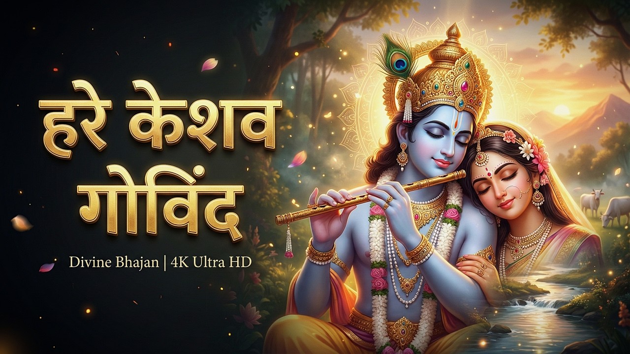 Hare Keshava Govinda | Shri Krishna Bhajan 2025 | हरे केशवा गोविन्द | Radha Krishna Aarti & Mantra