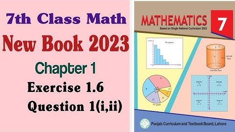 Class 7 Math New Book Chapter 1 Exercise 1.6 Question 1 Part(i,ii)