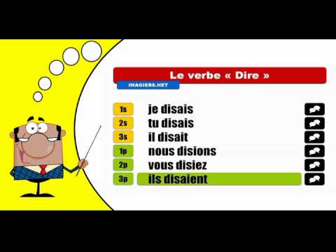 Je conjugue les verbes # Dire = Indicatif Imparfait - YouTube
