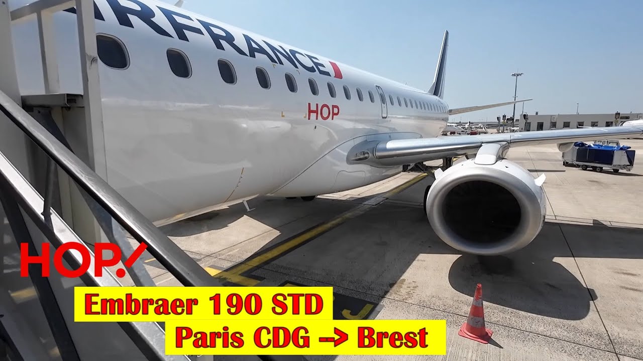 Paris CDG → Brest - Embraer 190 STD Hop ! - Flight report