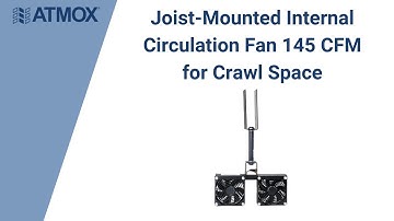 Joist-Mounted Internal Circulation Crawl Space 145 CFM Fan  - Ask for ATMOX