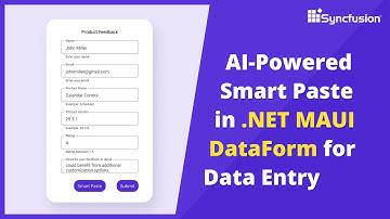 Integrating AI Powered Smart Paste into the .NET MAUI DataForm