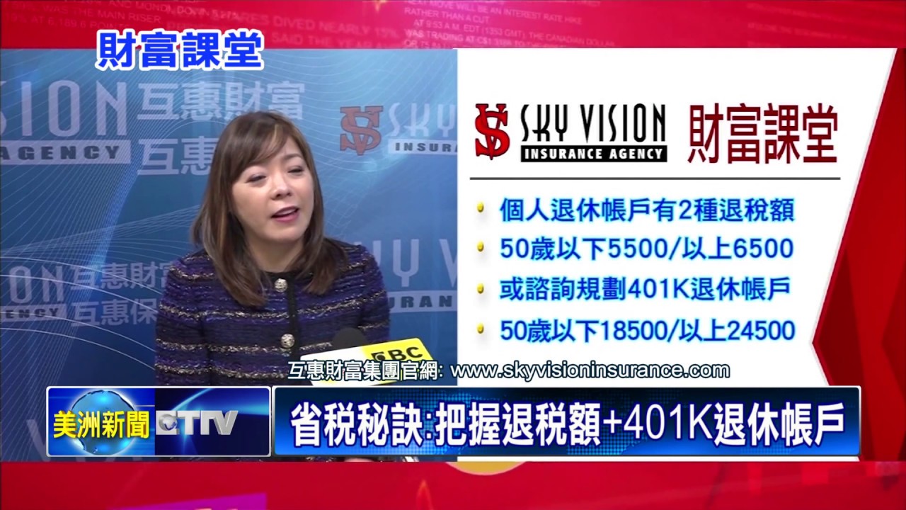 國際新聞 財經 省稅秘訣:把握退稅額+401K退休帳戶