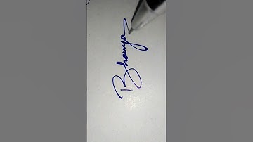 Bhavya Name Signature Styles #signaturedesign #shortvideoviral