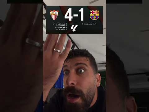 إشبيلية بهدل برشلونة بالأربعة أربعة تخلي ليلتك ليلة ضفادع وليس ارانب فقط هدف برشلونة