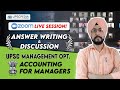 UPSC Mains Answer Writing | Accounting for Managers - UPSC Management Optional | UPSC Mains 2022