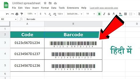 How do I create a barcode in Google Sheets? google sheet barcode generator
