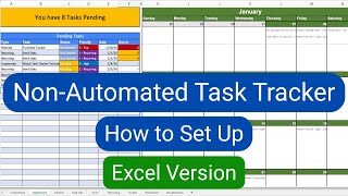How to set up your Non-Automated Task Tracker in Excel (No macros required)