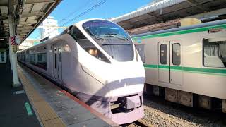【常磐線】16M 特急ひたち16号 E657系K18編成 我孫子駅 通過シーン