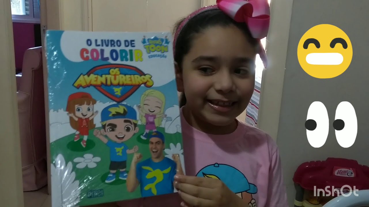 Luccas Neto livro de colorir dos aventureiros 