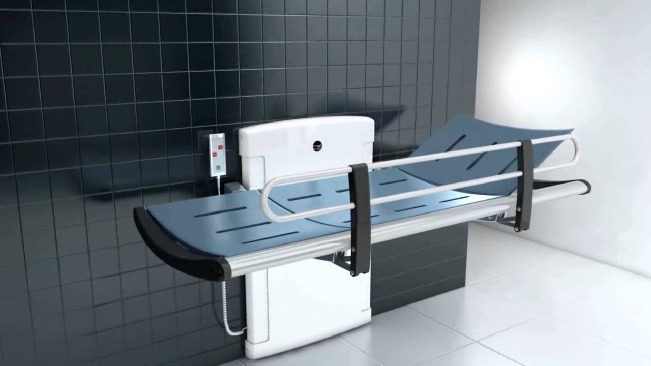 Pressalit Height Adjustable Changing Bench YouTube