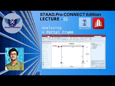 Staad Pro Connect Edition : 05 Portal Frame