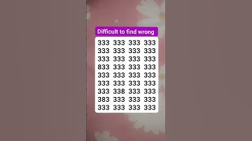 Difficult to find wrong #brainteaser #search #find #shortvideo