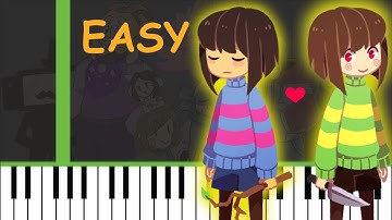 Determination | Undertale - Easy Piano Tutorial