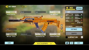 Best BK57 Gunsmith with fast ADS & No RECOIL in Cod Mobile | MP & BR GUNSMITH LOADOUT