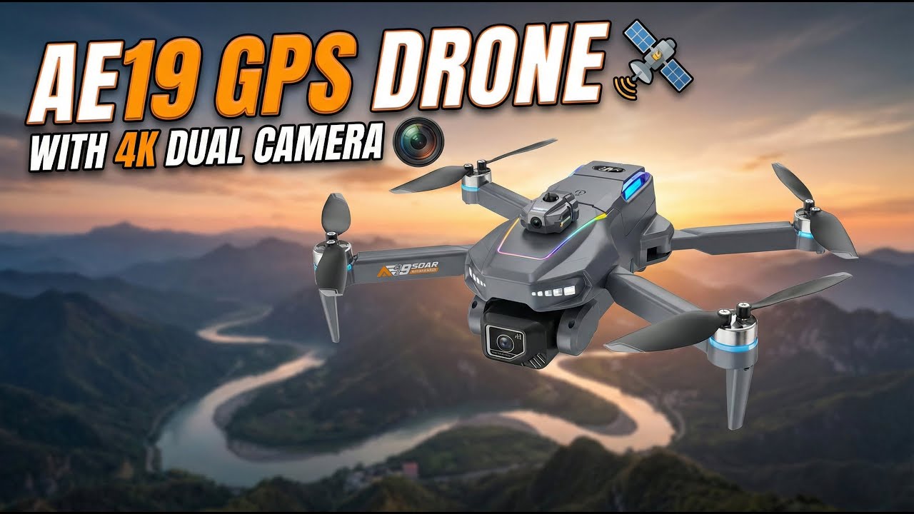 AE19 GPS Drone with 4K Dual Camera | 2026 Mini Drone Camera