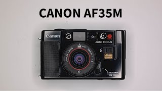 canon AF35M sure shot 35mm film camera autoboy point and shoot compact camera