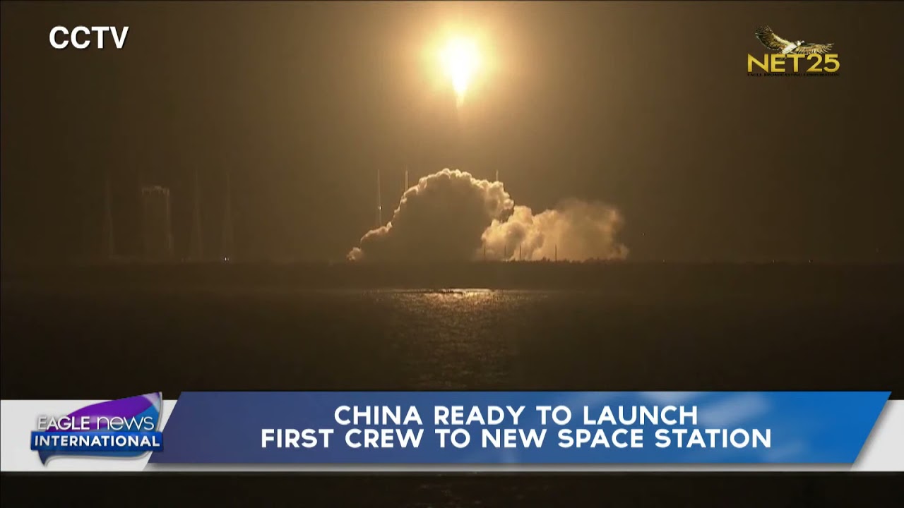 China ready to launch first crew to new space station - YouTube