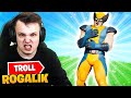 TROLLUJE Rogalika na jego własnym LIVE w Fortnite!!!